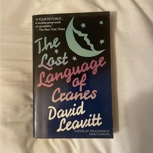 Paperback book trade edition lost language of cranes  gay fiction great book